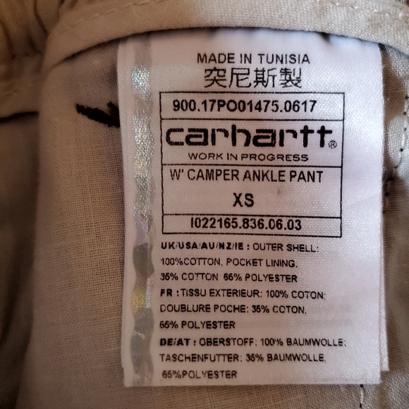 Carhartt Women's Camper Ankle Pants in Green Camo Size XS - Picture 13 of 13